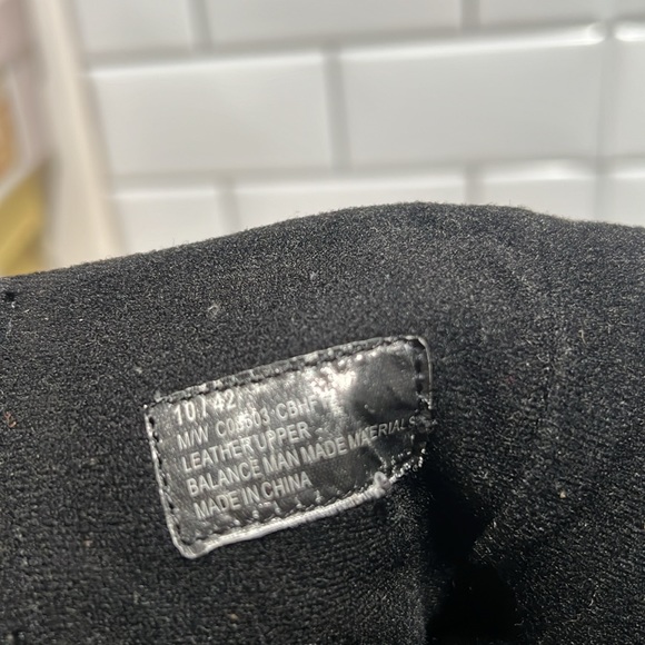 Born Pebbled Leather Mid Calf Heeled Moto Riding Boots Black chunky heel size 10 - Picture 9 of 10